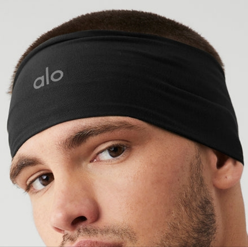 ALO Performance Conquer Headband - BLACK - Picture 2 of 4